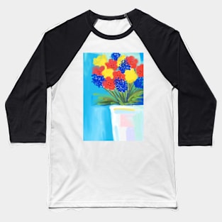 COLORFUL HEALING BLOSSOMS Baseball T-Shirt